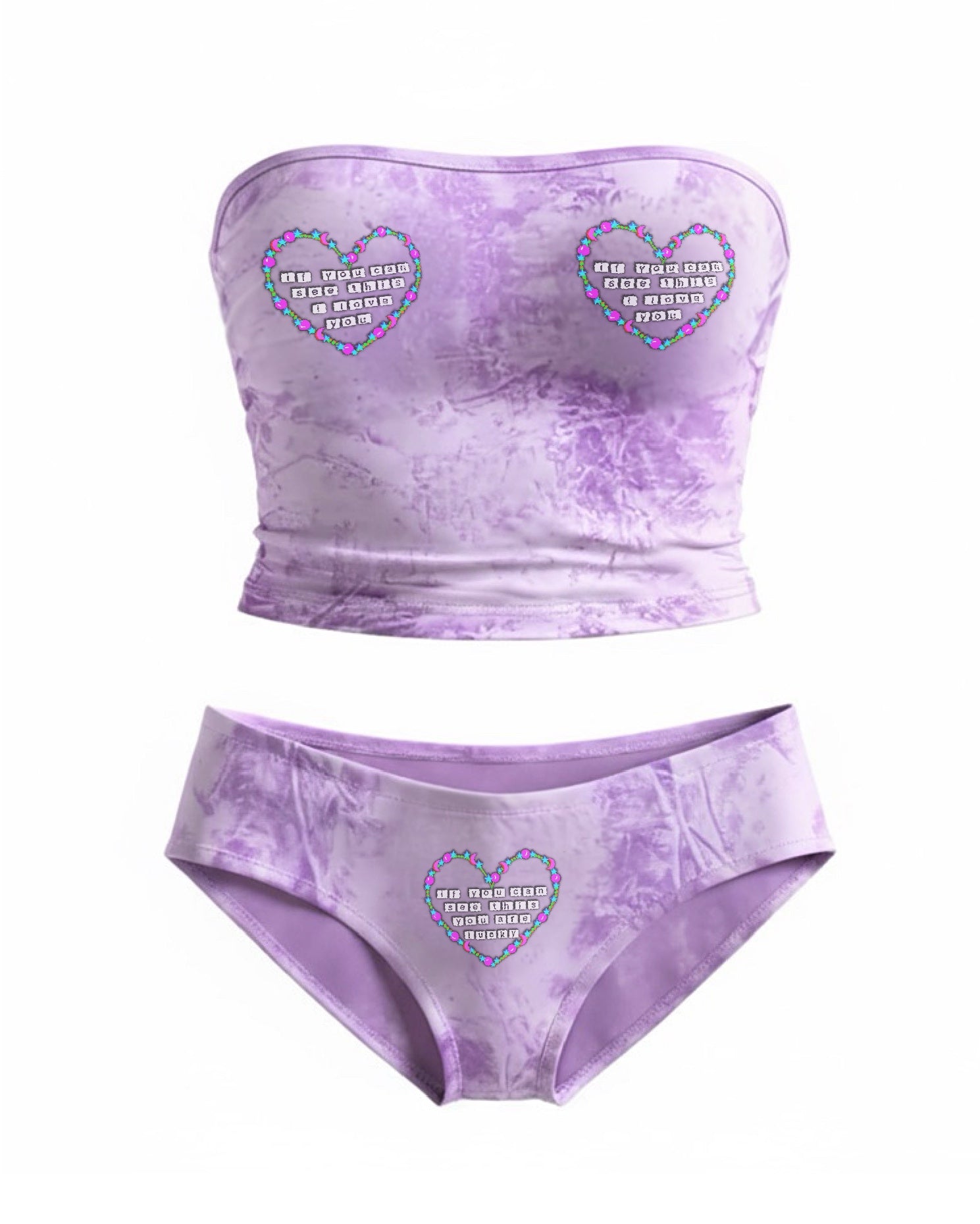 If You Can See This Strapless Lounge Set – Tube Top and Cheeky Panty