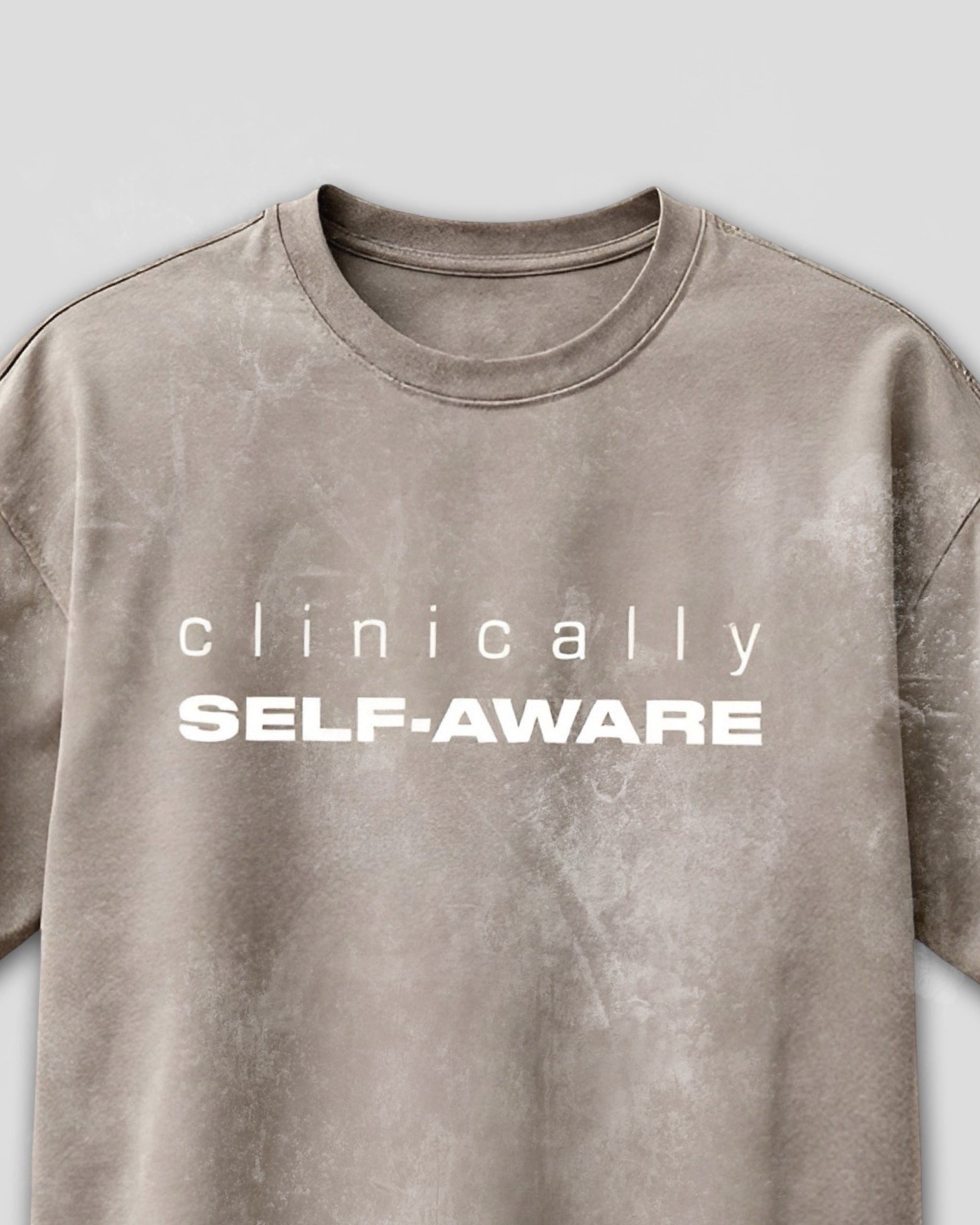 Clinically Self-Aware Heavyweight Vintage Wash Cotton T-Shirt