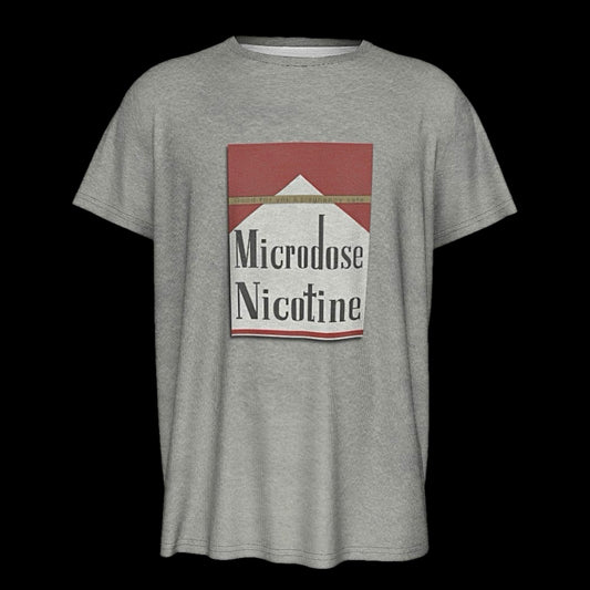 Microdose Nicotine Distressed Print T Shirt