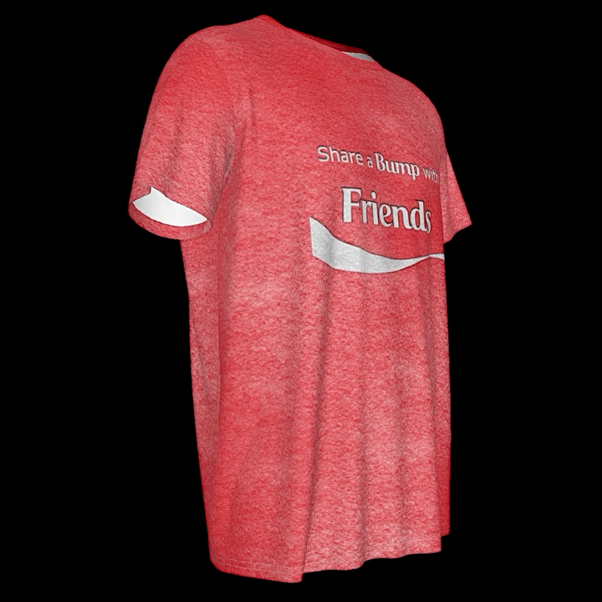 Share a Bump With Friends Faded Round Neck T-Shirt