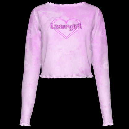 Lovergirl Sheer Mesh Crop Top