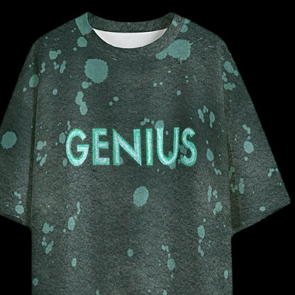 Genius Premium Drop Shoulder Sun Fade T Shirt