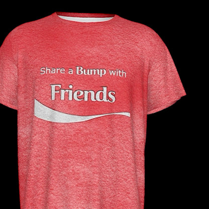 Share a Bump With Friends Faded Round Neck T-Shirt