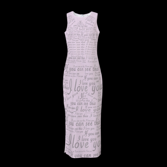 If You Can See This Draped Chiffon Sleeveless Hourglass Dress