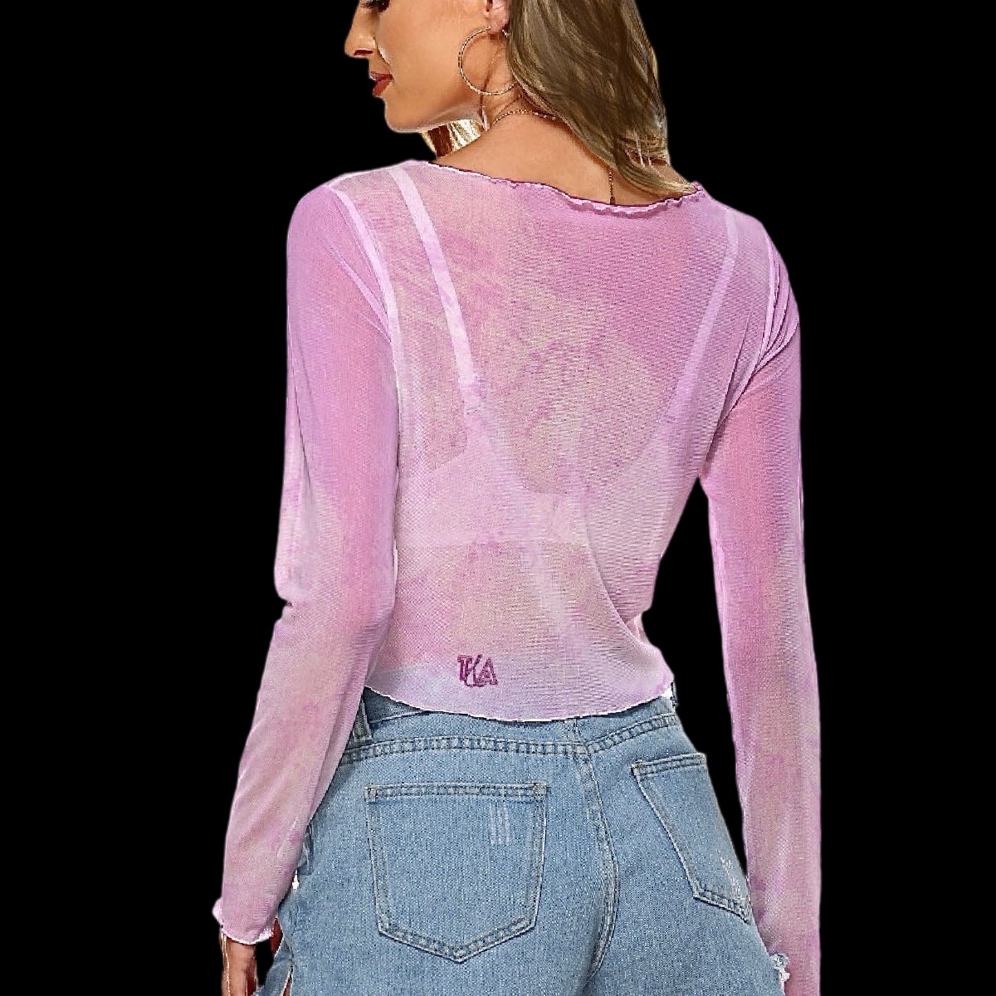 Lovergirl Sheer Mesh Crop Top