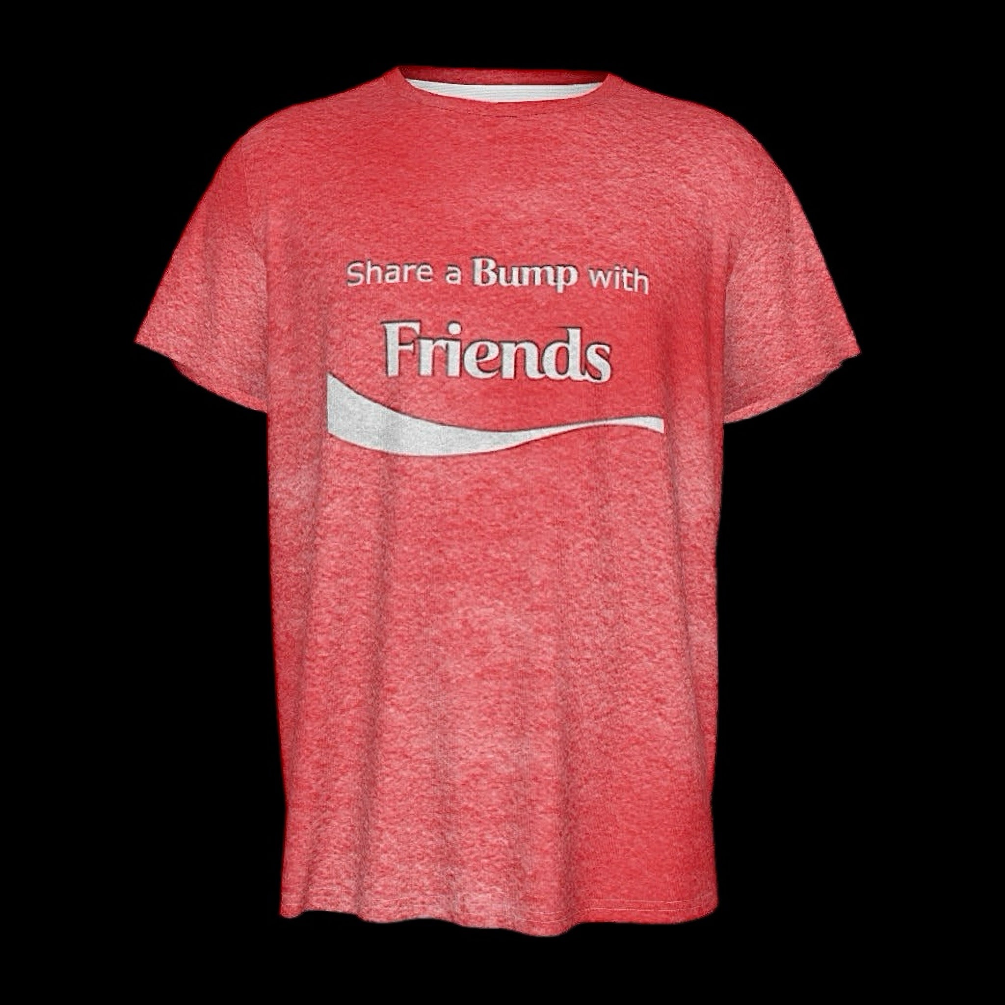 Share a Bump With Friends Faded Round Neck T-Shirt