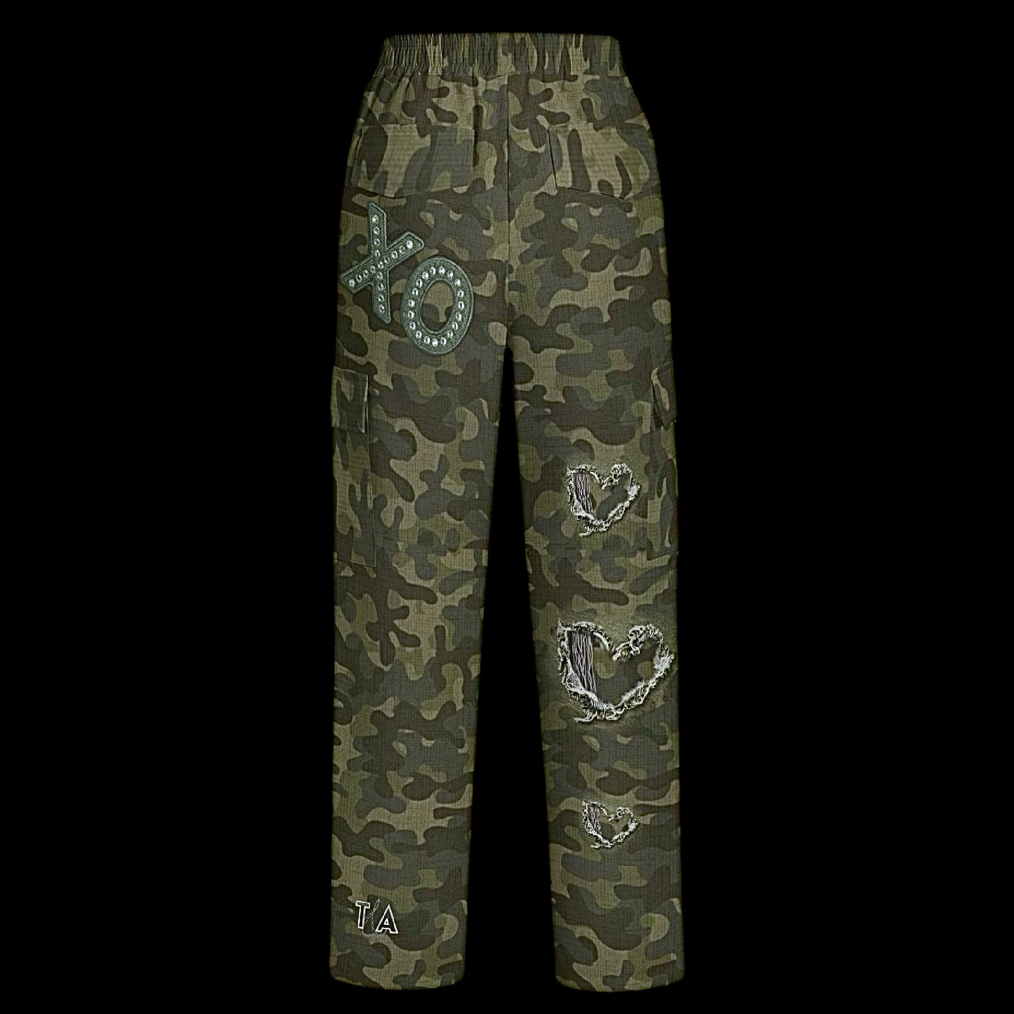 XO Olive Camo Women’s Cargo Pants