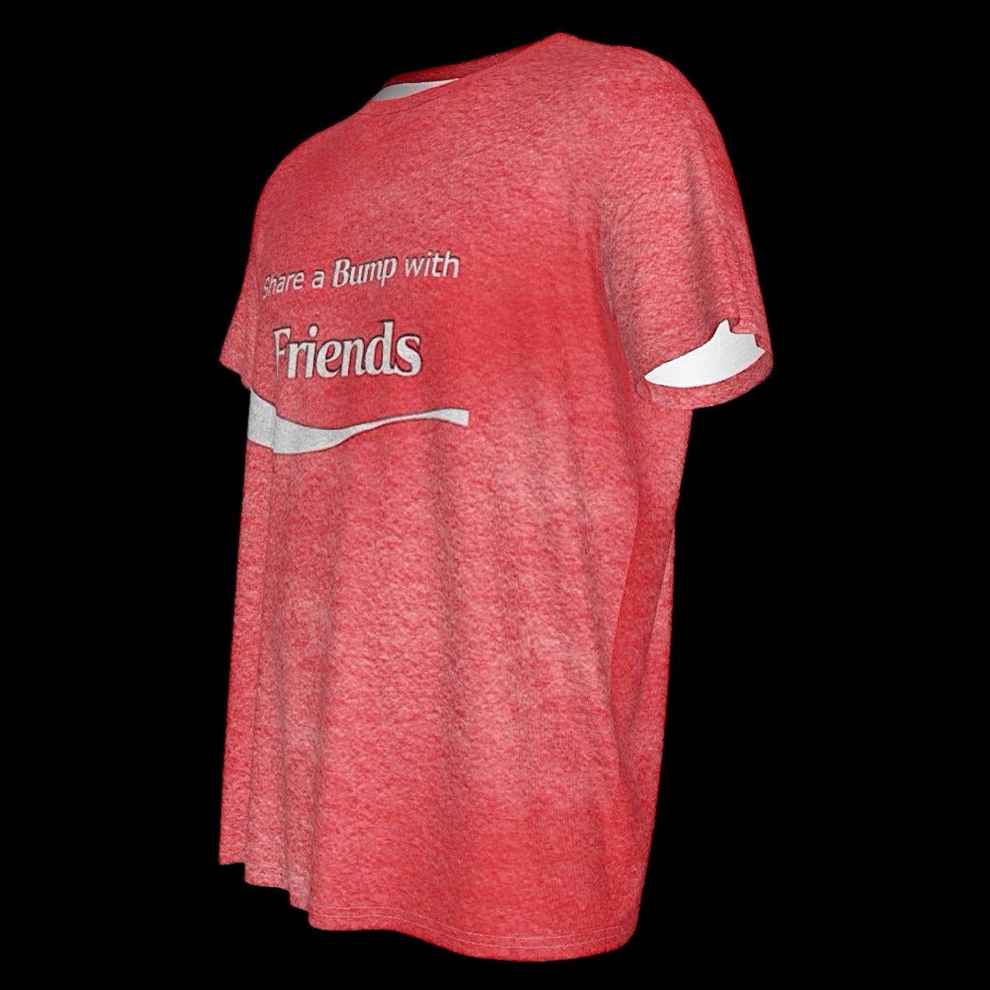 Share a Bump With Friends Faded Round Neck T-Shirt