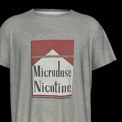 Microdose Nicotine Distressed Print T Shirt