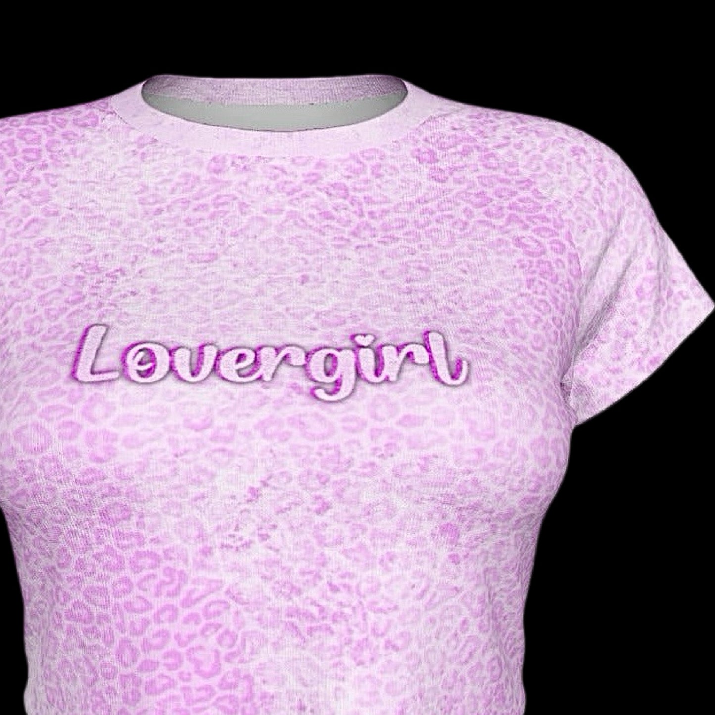 Lovergirl Raglan Sleeve Crop Baby Tee