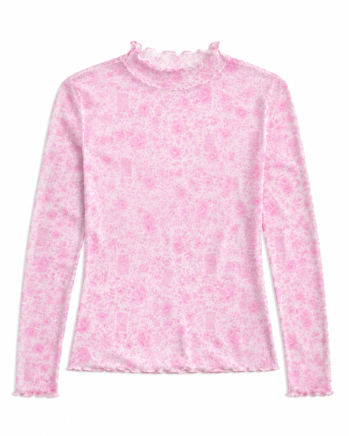 Pretty Little Vices Sheer Mesh Long Sleeve Top