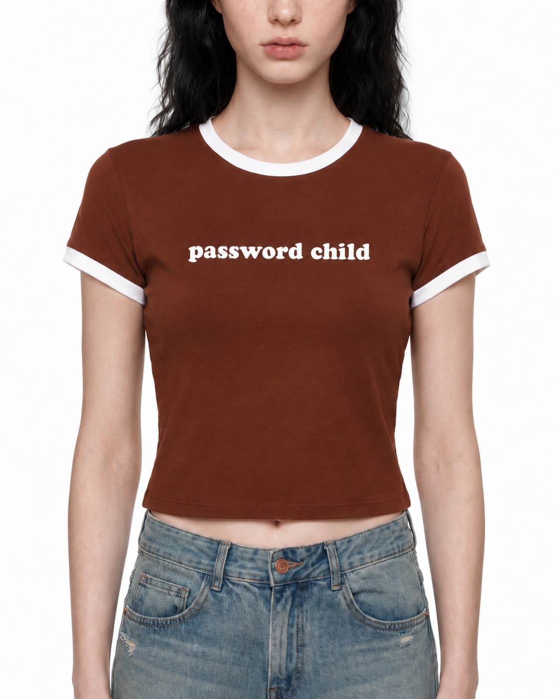 Password Child Contrast Trim Baby Tee