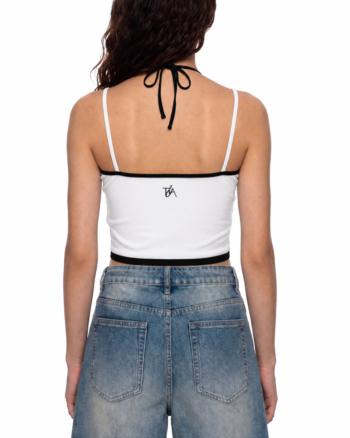 Personality Hire Contrast Halter Top