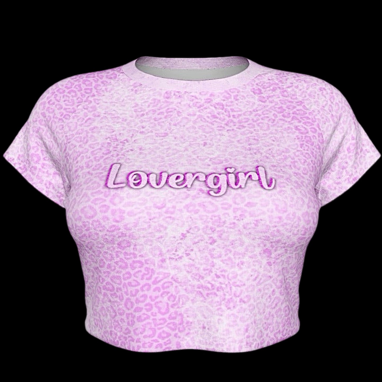 Lovergirl Raglan Sleeve Crop Baby Tee