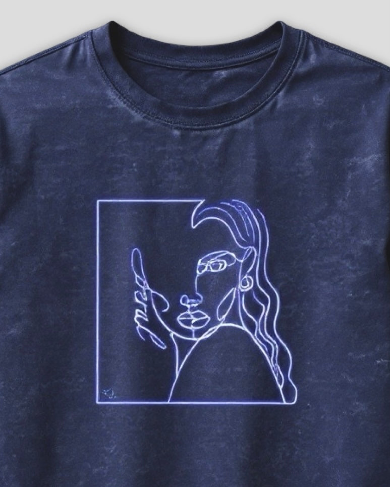 FERAL Heavyweight Vintage Wash Cotton T Shirt