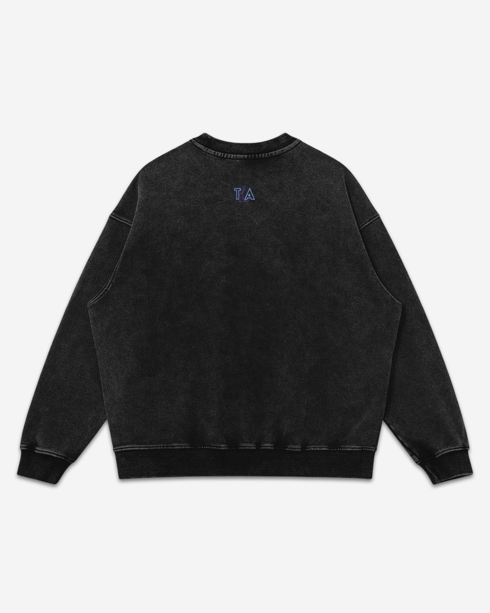 Coastal Cowgirl Embroidered Heavyweight Cotton Oversize Crew Neck Pullover