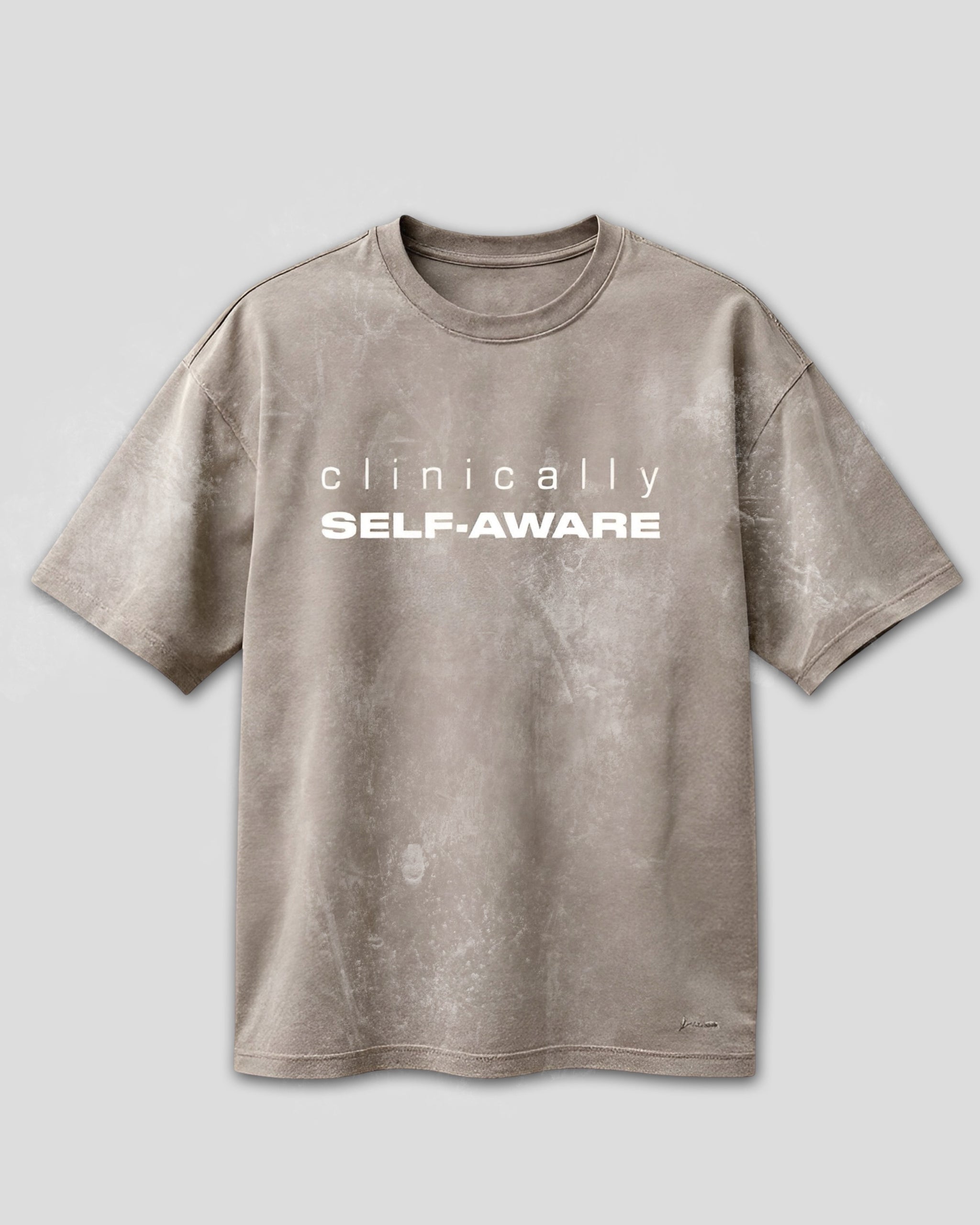 Clinically Self-Aware Heavyweight Vintage Wash Cotton T-Shirt