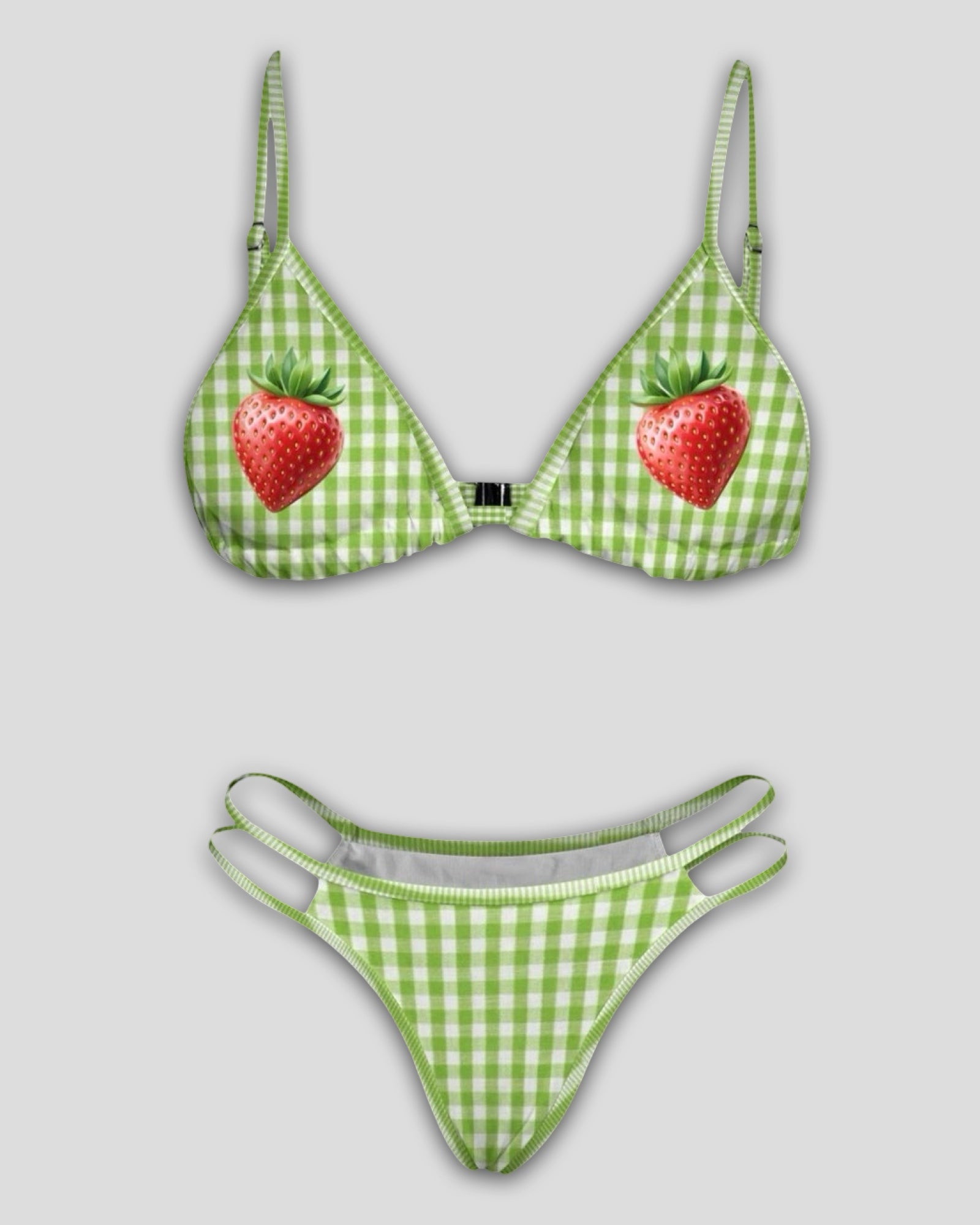Strawberry Picnic Triangle Bikini