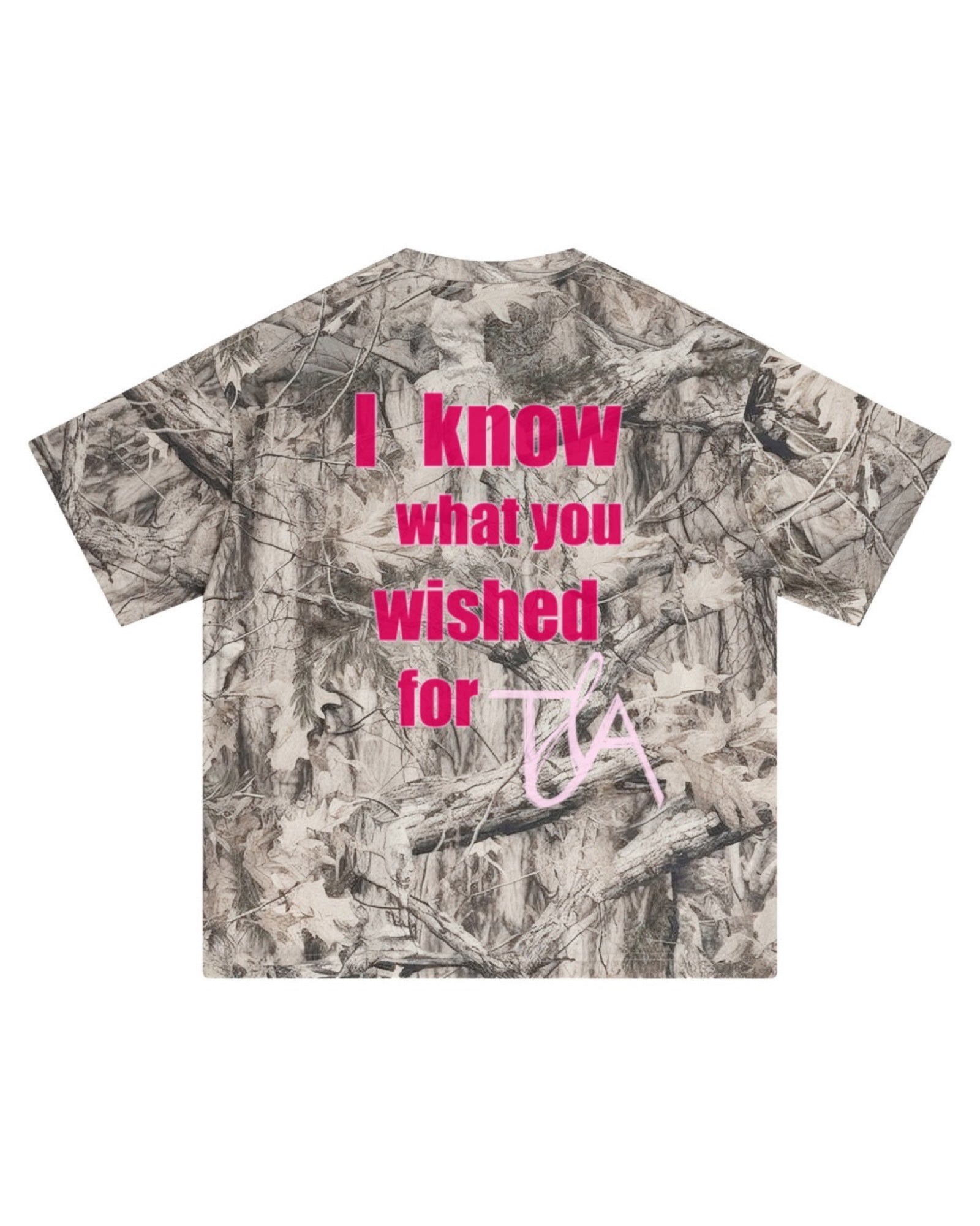 I Know What You Wished For Camo Boyfriend Tee