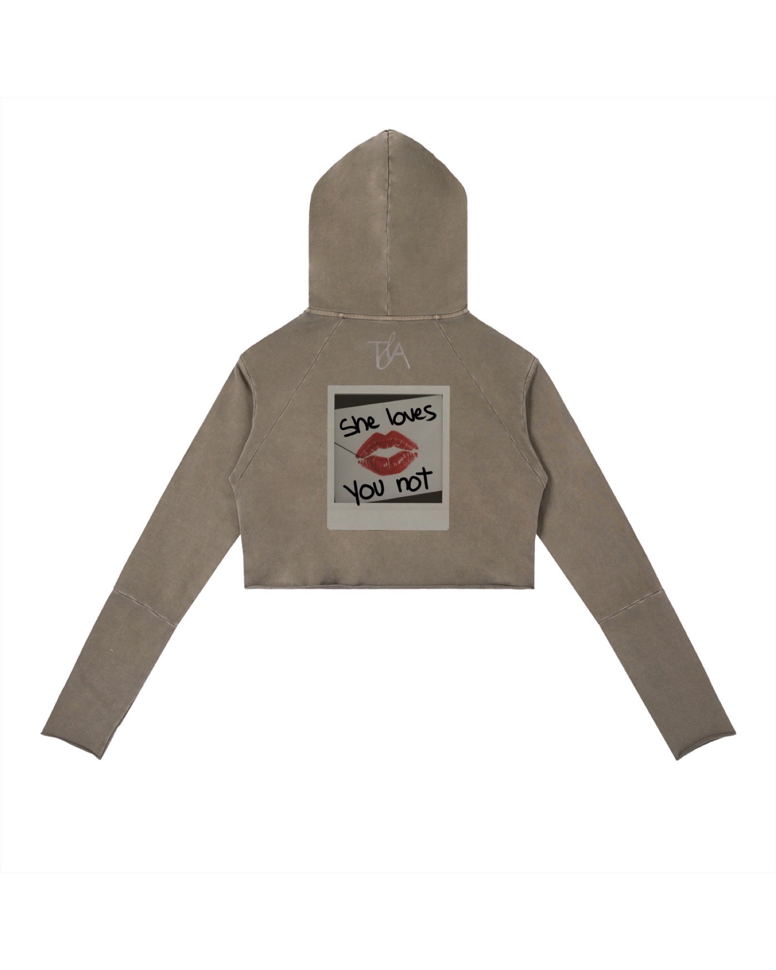 She Loves You Not Raw Edge Hoodie