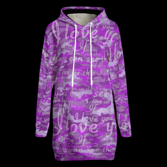 If You Can See This Camo Hoodie Dress