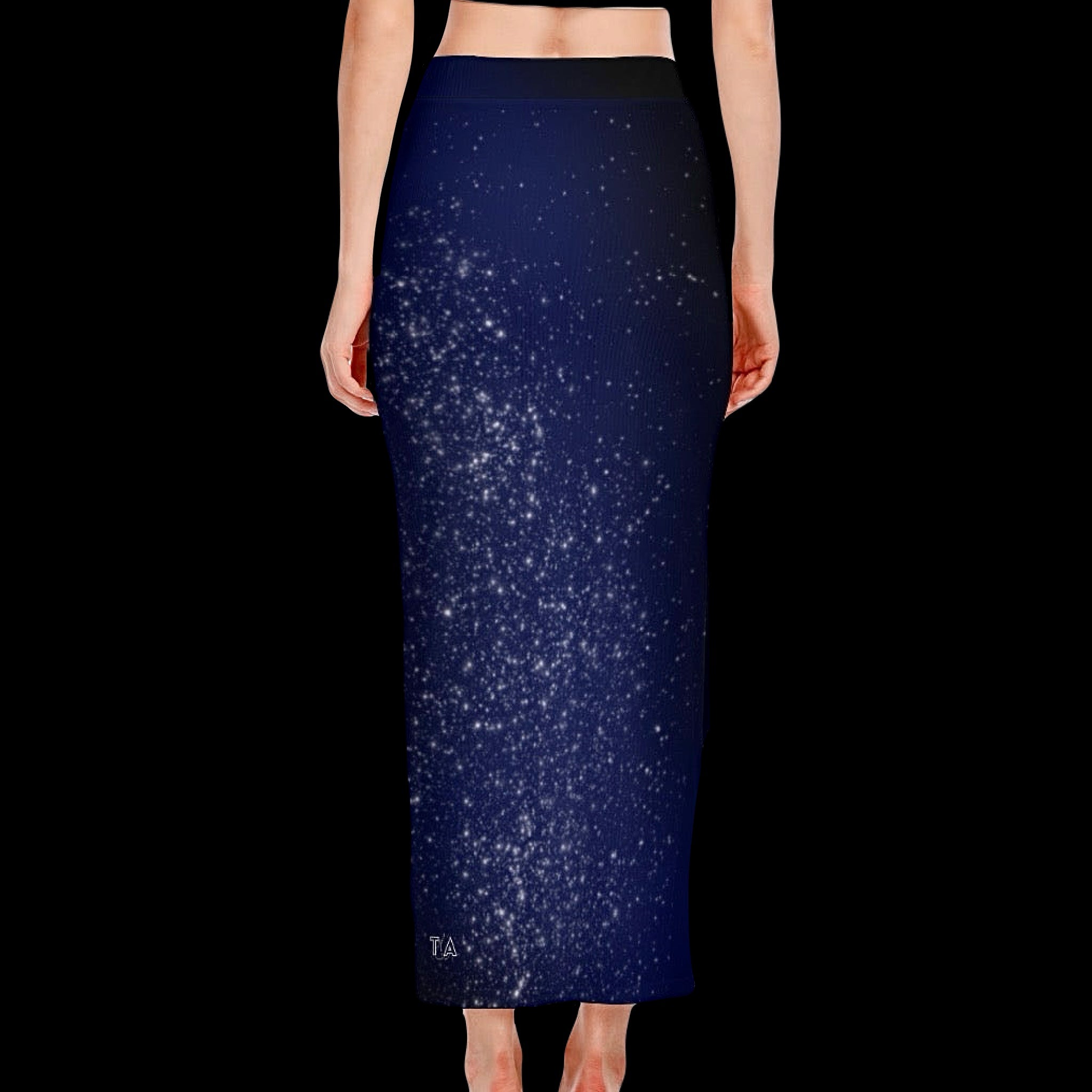 Moon Maiden Ribbed Maxi Skirt