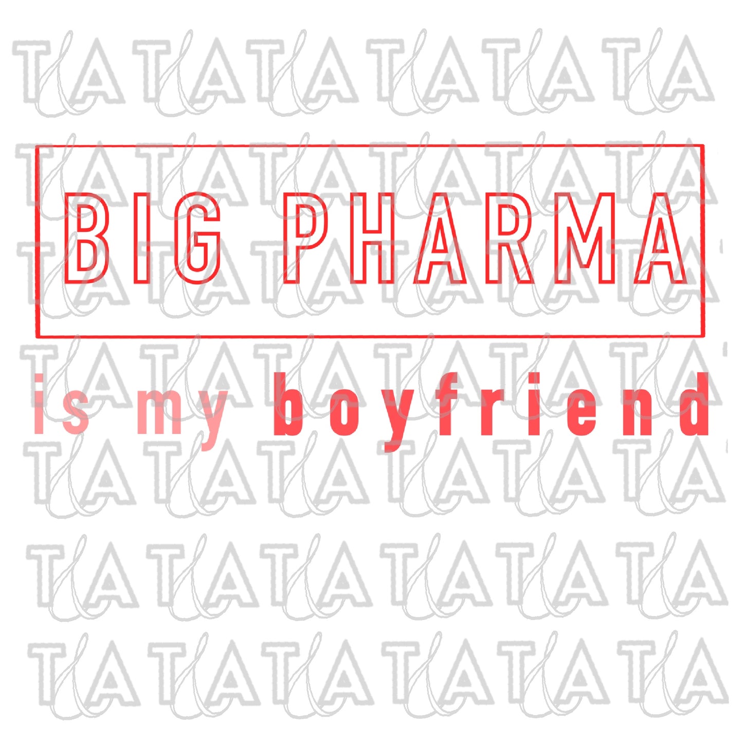 Big Pharma Is My Boyfriend Raglan Sleeve Crop Baby Tee