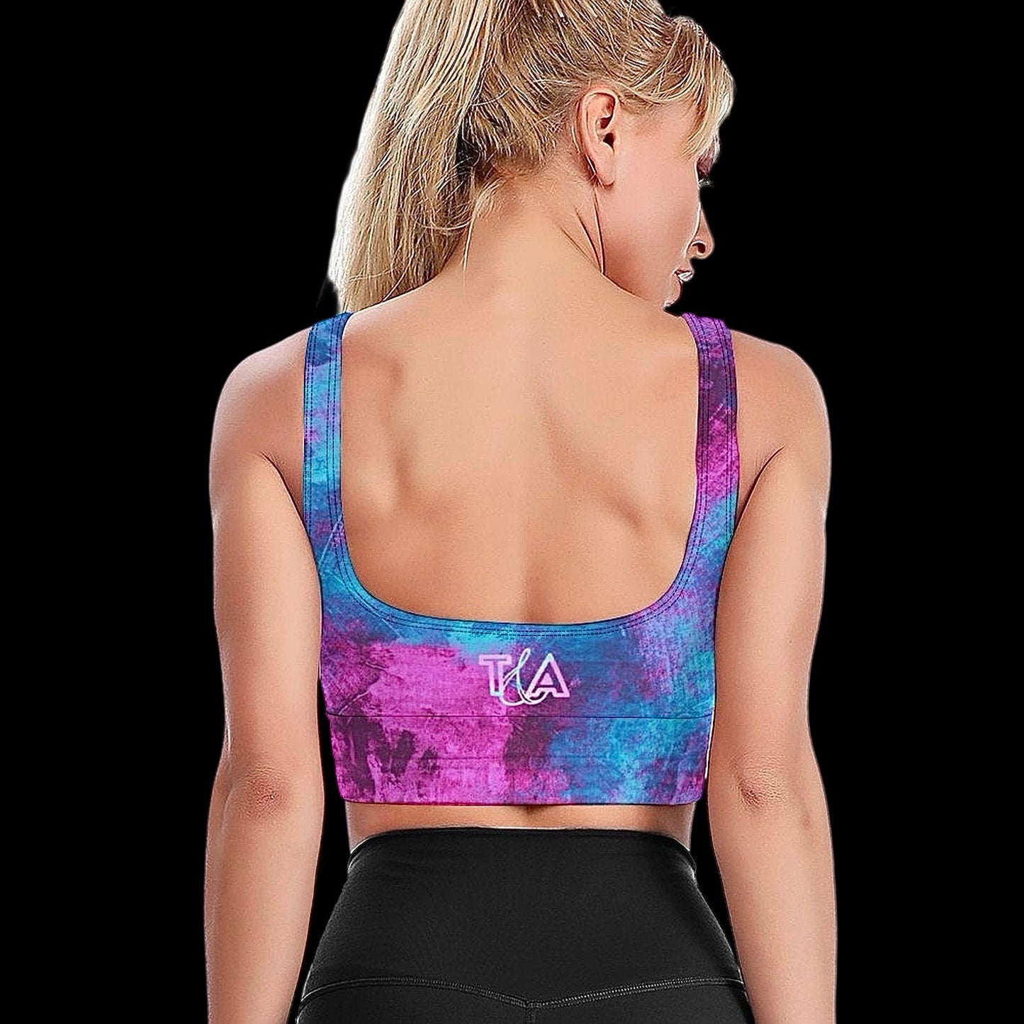 Bi The Way Two-Toned Denim-ish Active Sleeveless top