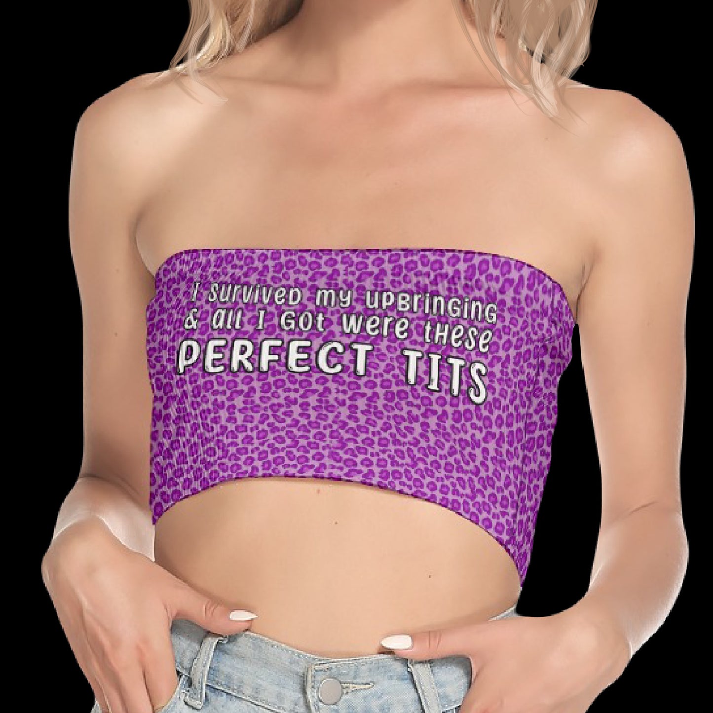 I Survived My Upbringing & All I Got Were These Perfect Tits Crop Tube Top