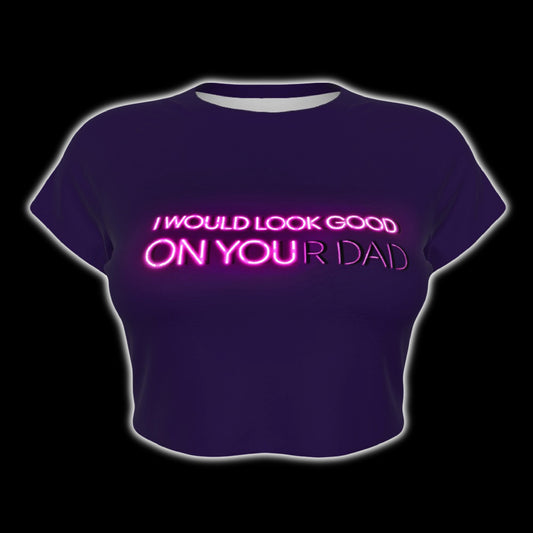 I Would Look Good On Raglan Sleeve Crop Baby Tee