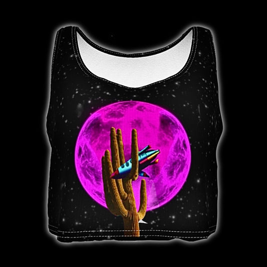 I am a Space Cowboy Relaxed Fit Jersey Crop Tank Top