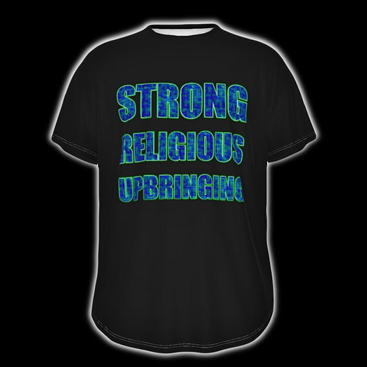 Strong Religious Upbringing Unisex Jersey T-Shirt