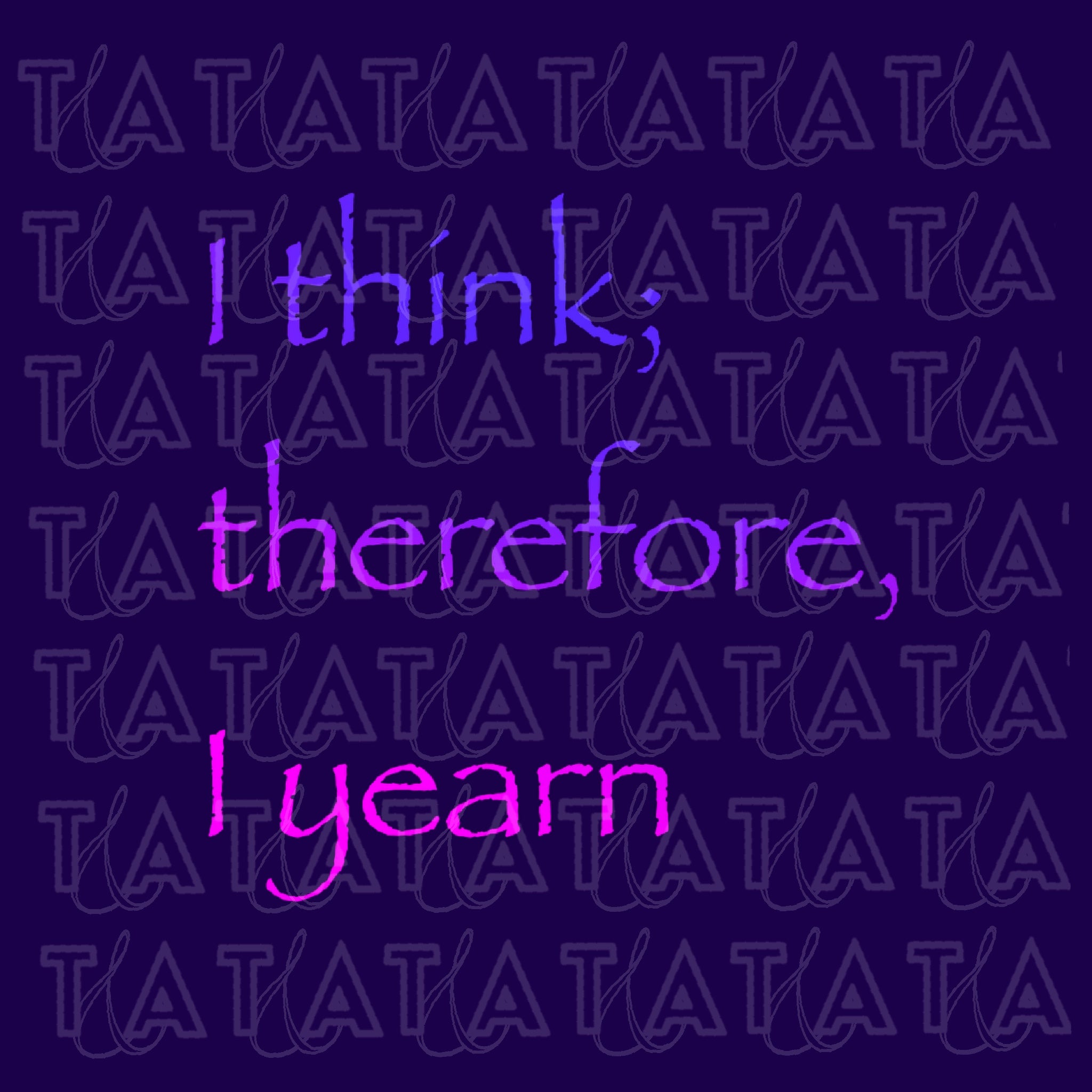 I Think Therefore I Yearn Raglan Sleeve Crop Baby Tee