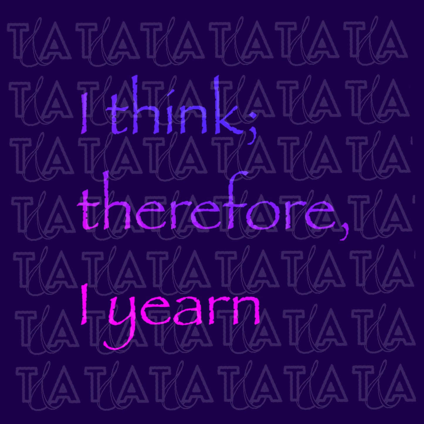 I Think Therefore I Yearn Raglan Sleeve Crop Baby Tee