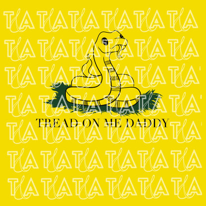 Tread On Me Daddy Raglan Sleeve Crop Baby Tee