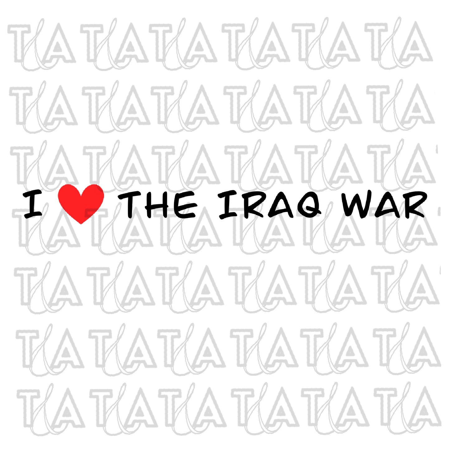 I Love The Iraq War Raglan Sleeve Crop Baby Tee