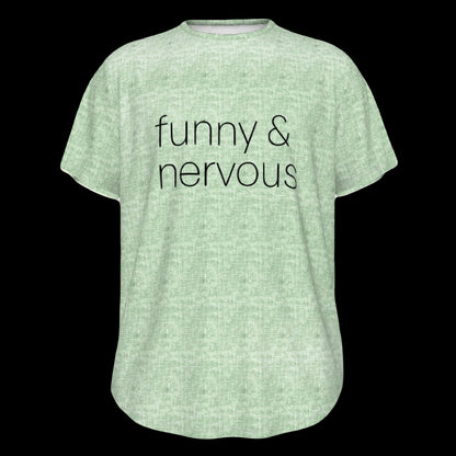 Funny & Nervous Rounded Hem Printed Texture Unisex T-Shirt