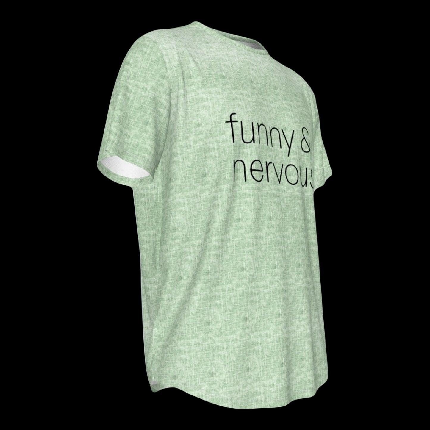 Funny & Nervous Rounded Hem Printed Texture Unisex T-Shirt