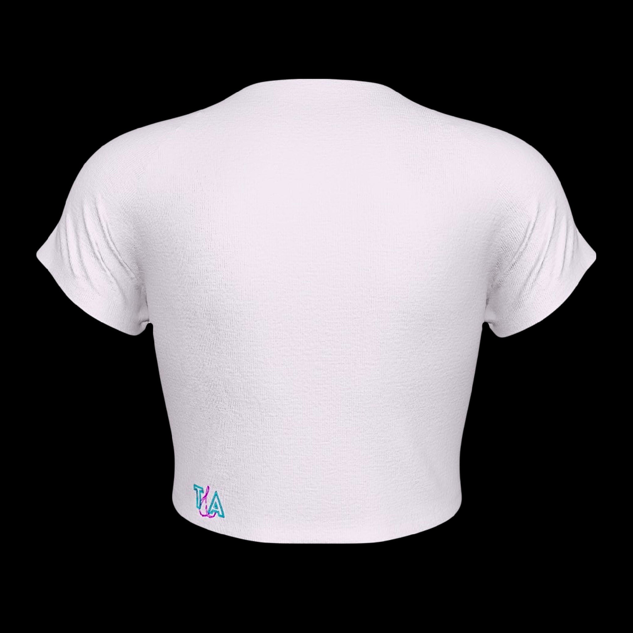 I’m Acting Insane On Purpose Raglan Sleeve Crop Baby Tee