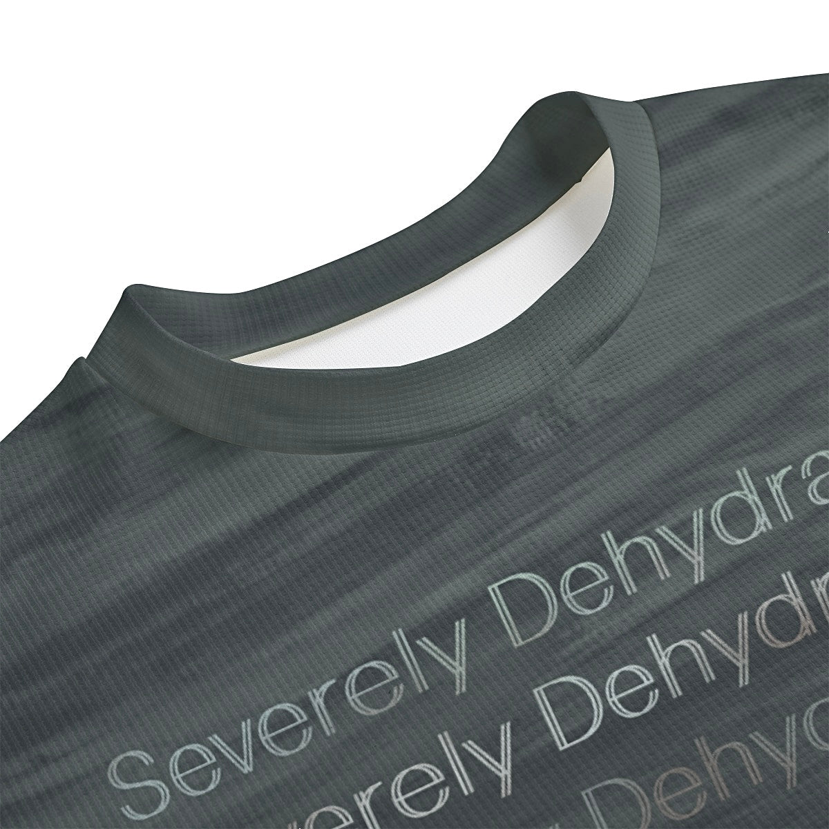 Severely Dehydrated Greyscale Premium Waffle Knit Unisex Drop-shoulder T-shirt