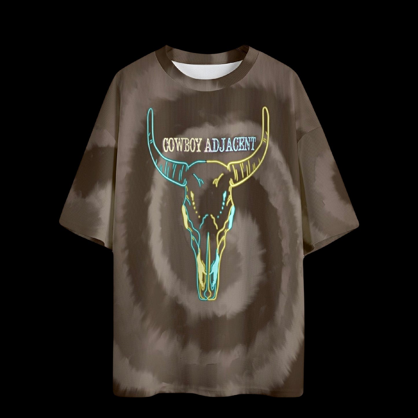 Cowboy Adjacent Premium Drop Shoulder Graphic T-Shirt