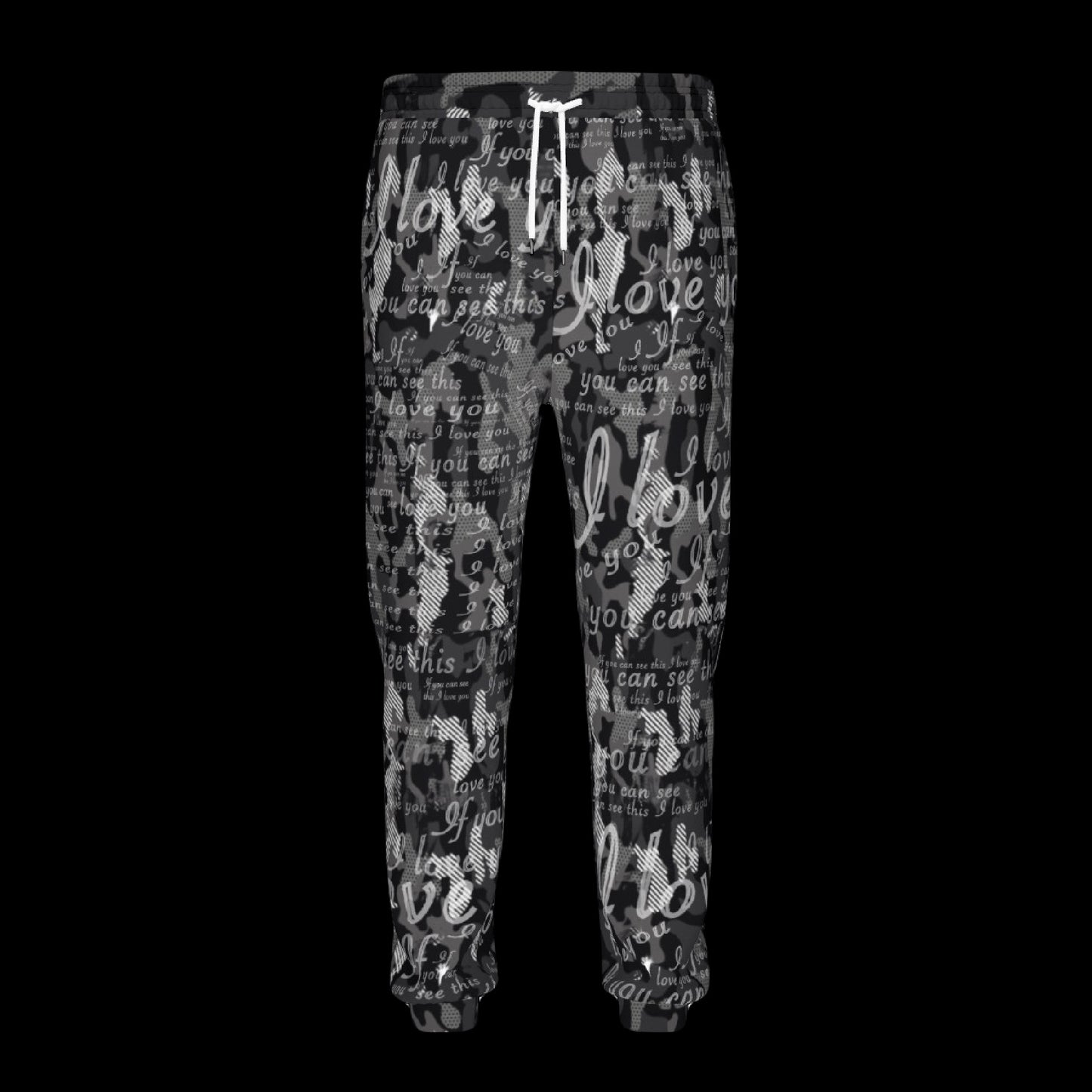 If You Can See This Premium Fleece Lined Camo Unisex Graphic Joggers