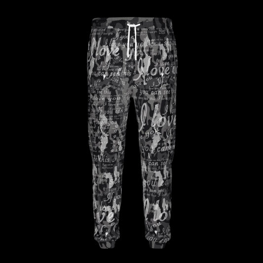 If You Can See This Premium Micro Fleece Camo Unisex Graphic Joggers