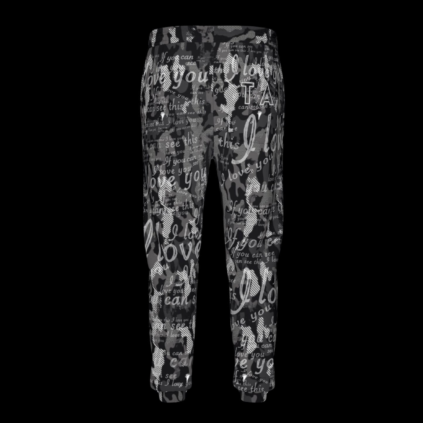 If You Can See This Premium Fleece Lined Camo Unisex Graphic Joggers