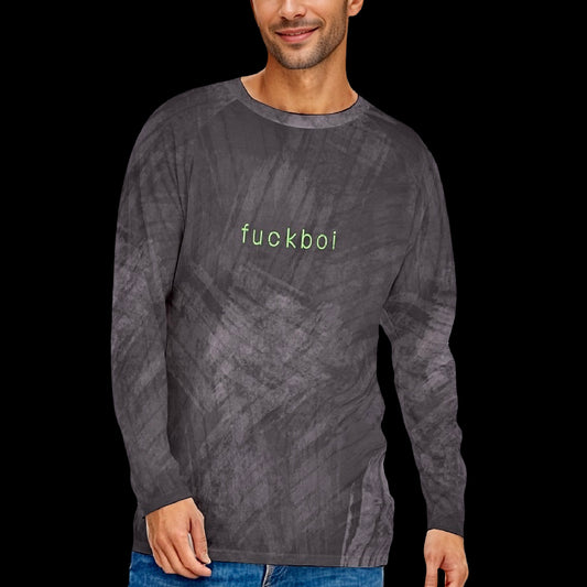 Fuckboi Long Sleeve Jersey Knit Relaxed Fit Unisex T-Shirt