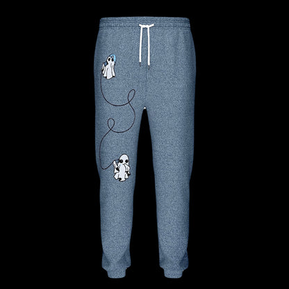 Gone and Ghosted Drawstring Waist Soft Knit Joggers