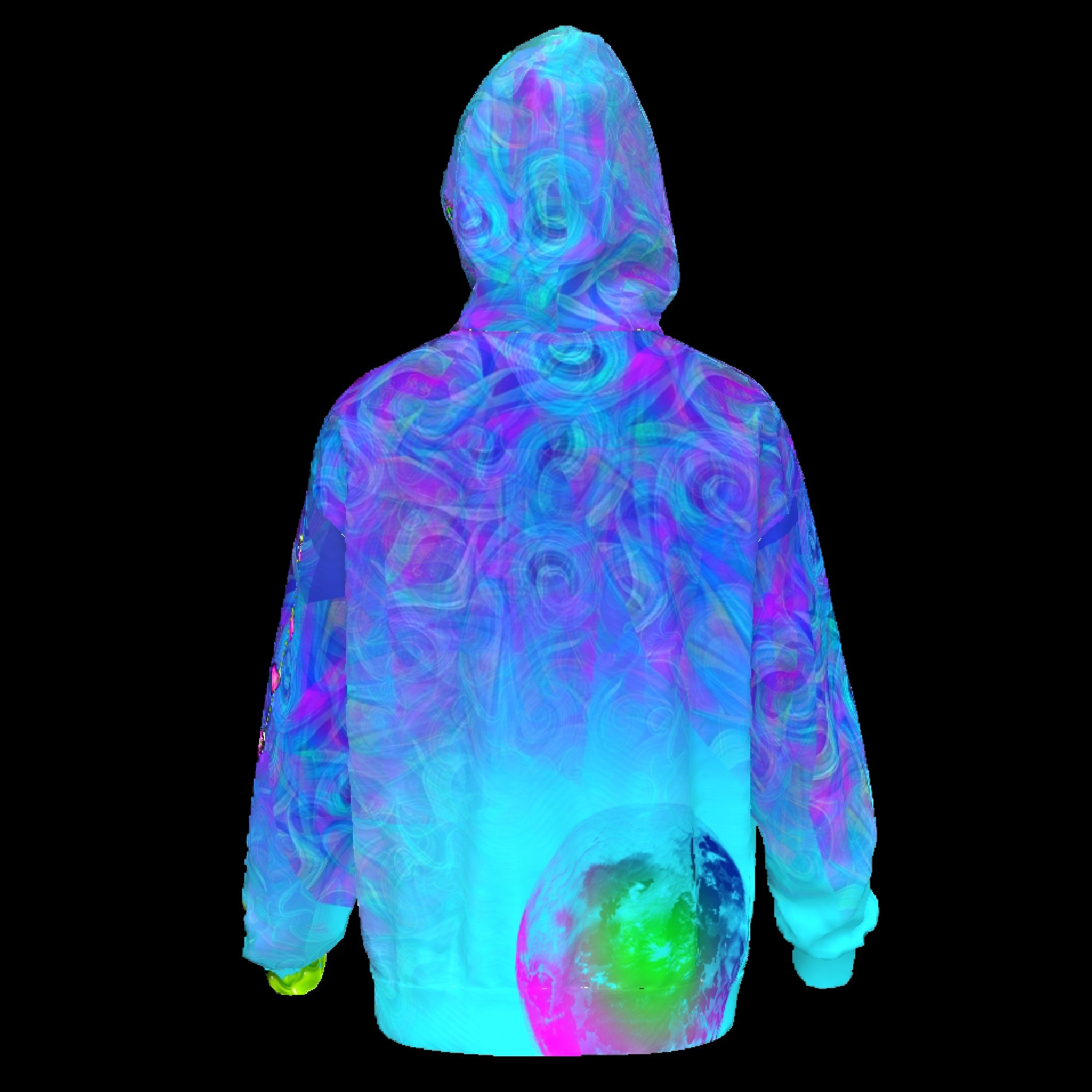 Out Of The Blue Oversize Drop Shoulder Graphic Hoodie