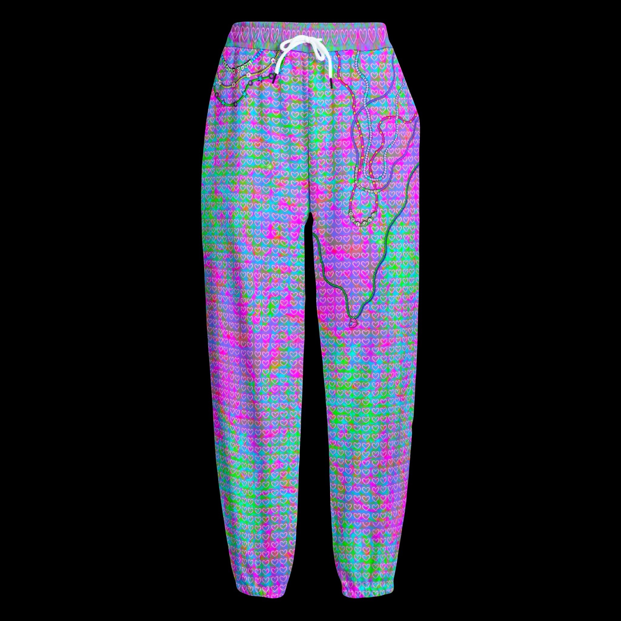 Candy Beads Unisex Leisure Knit Joggers