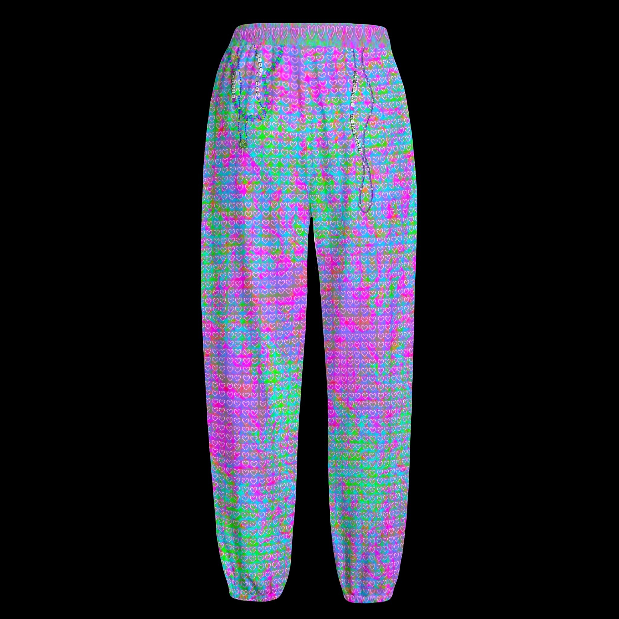 Candy Beads Unisex Leisure Knit Joggers