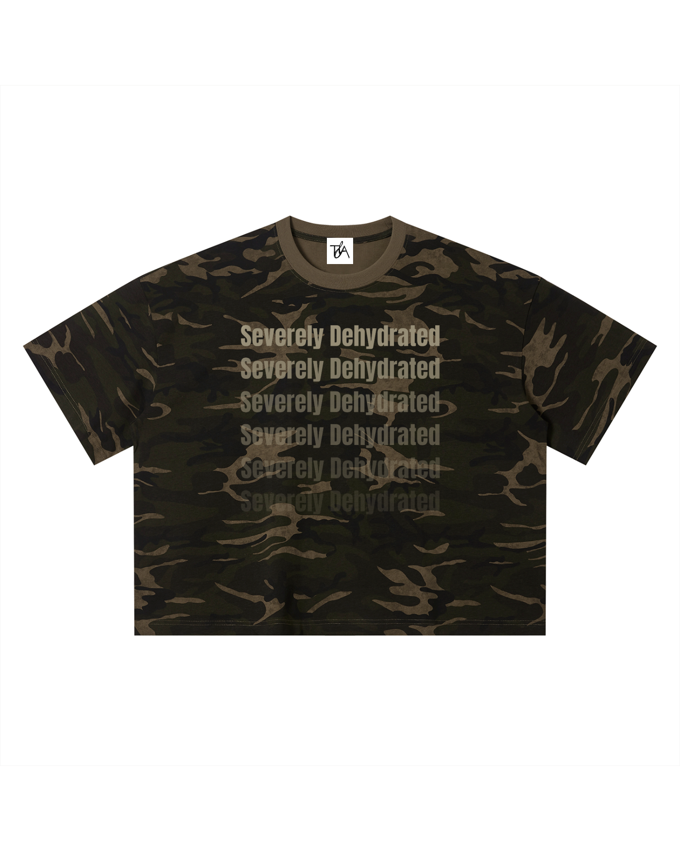Severely Dehydrated Camo Cotton T-Shirt